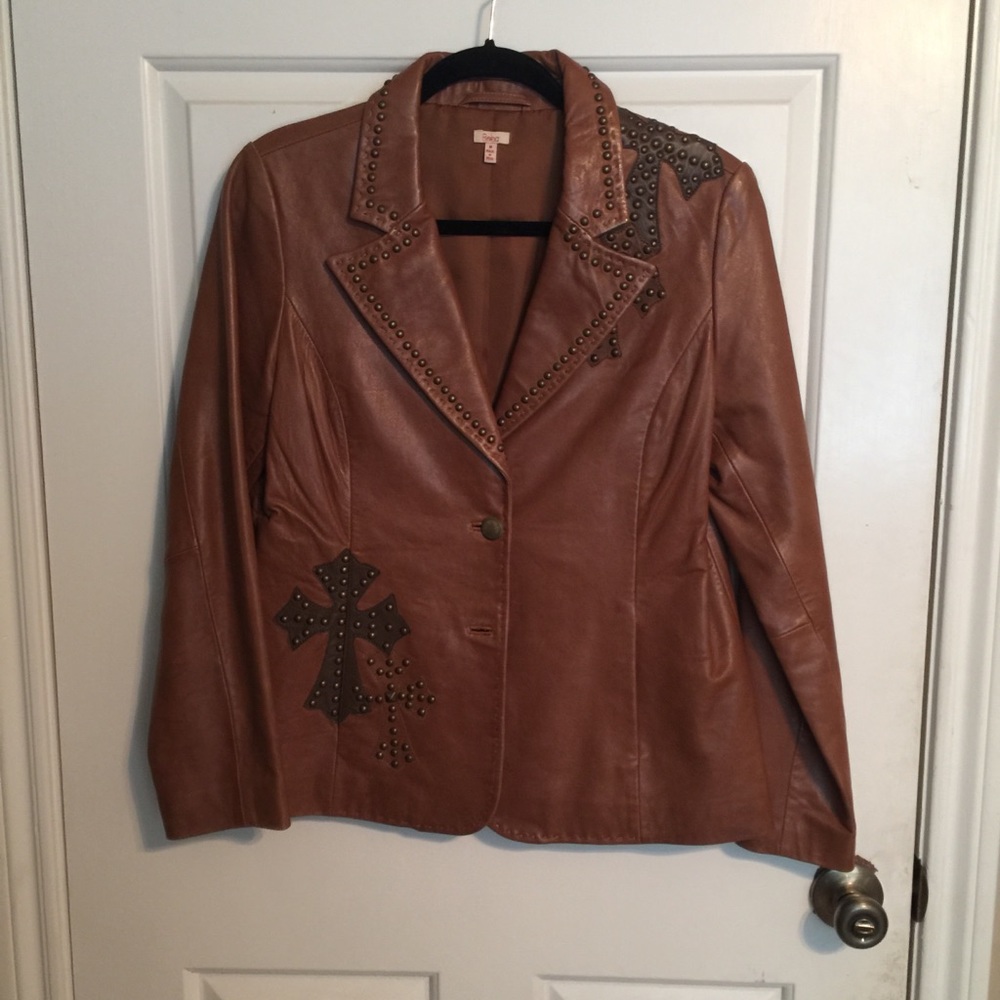 Reba Brown Leather Jacket